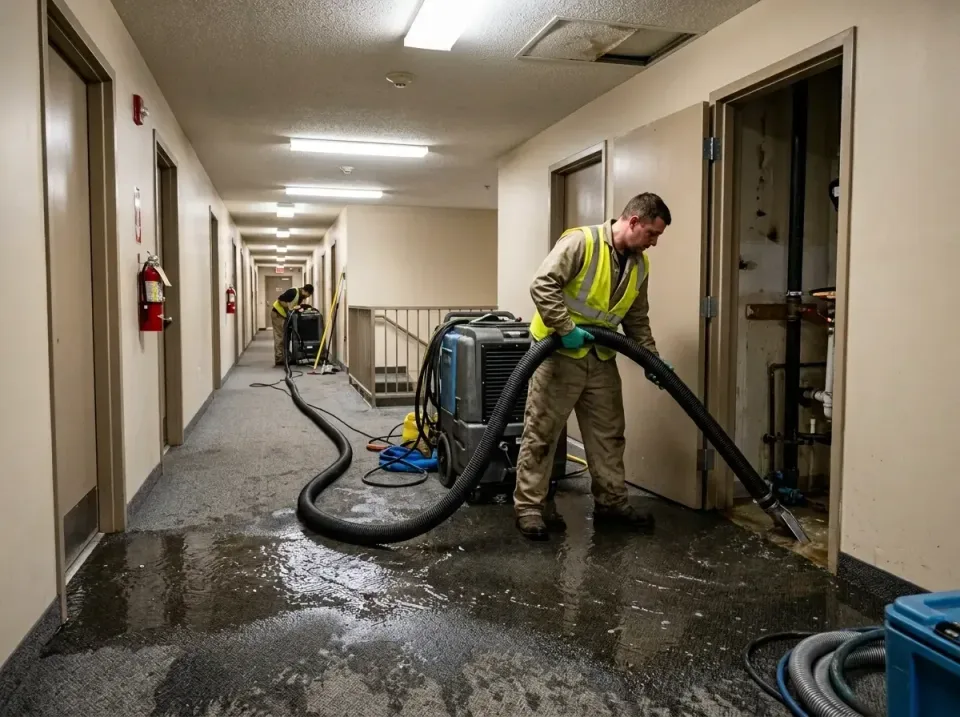 multi-unit-apartment-hallway-f-005 — frequently asked questions, Emergency Burst Pipe Water Extraction & Removal in Barling,…